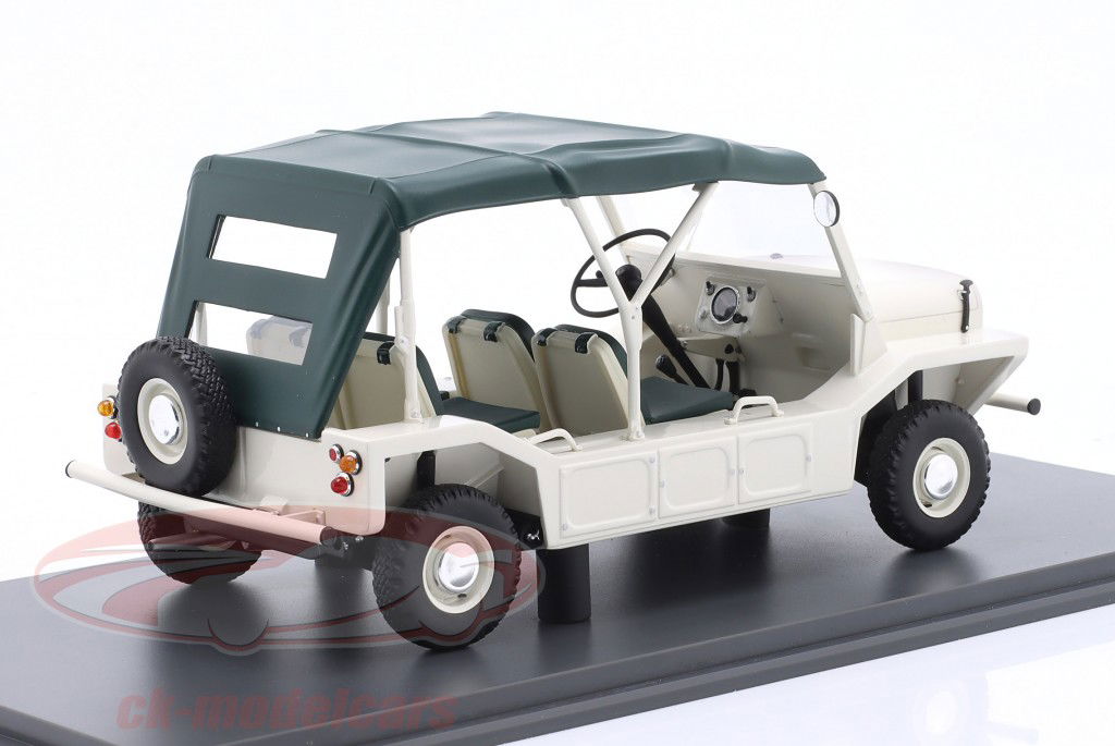 Mini Moke Année de construction 1964 blanc / vert 1:18 Schuco