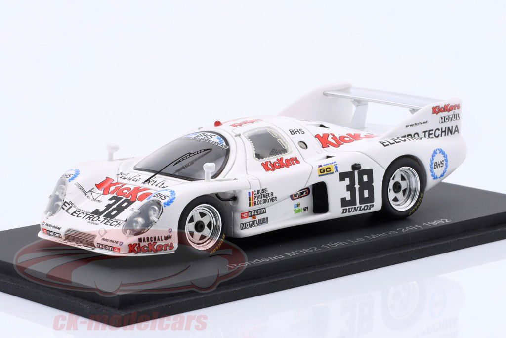 Rondeau M382 #38 24h LeMans 1982 Bussi, de Dryver, Witmeur 1:43 Spark