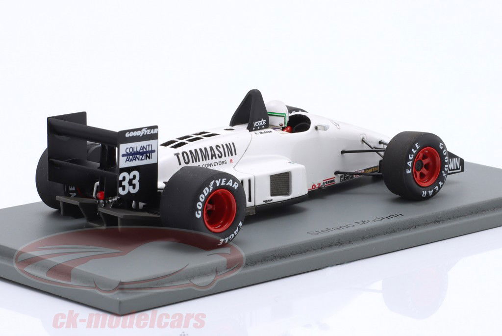 Stefano Modena EuroBrun ER188 #33 Frankrig GP formel 1 1988 1:43 Spark