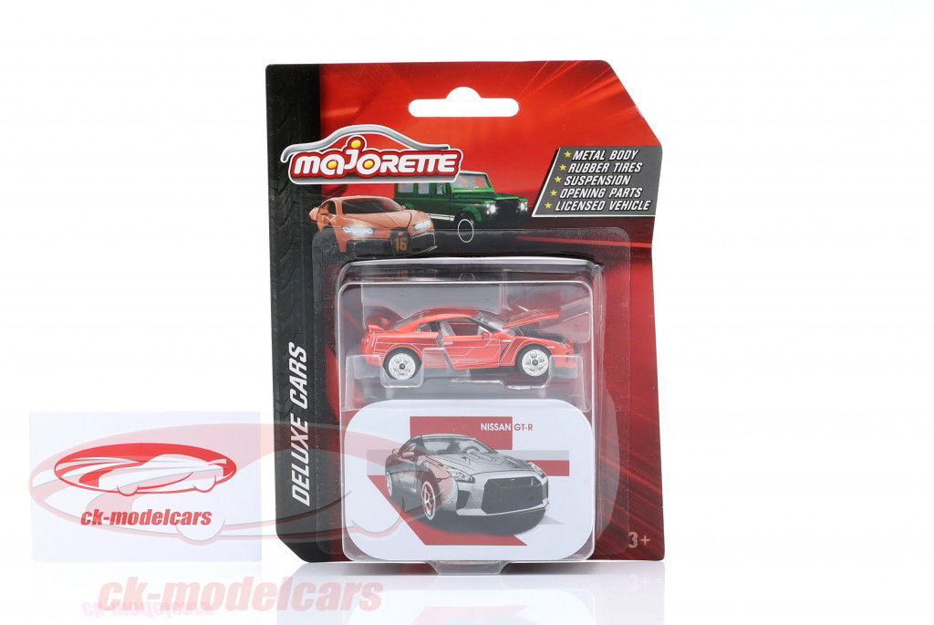 Nissan GT-R red metallic 1:64 Majorette