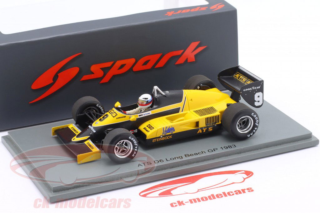 Manfred Winkelhock ATS D6 #9 USA Ouest GP formule 1 1983 1:43 Spark