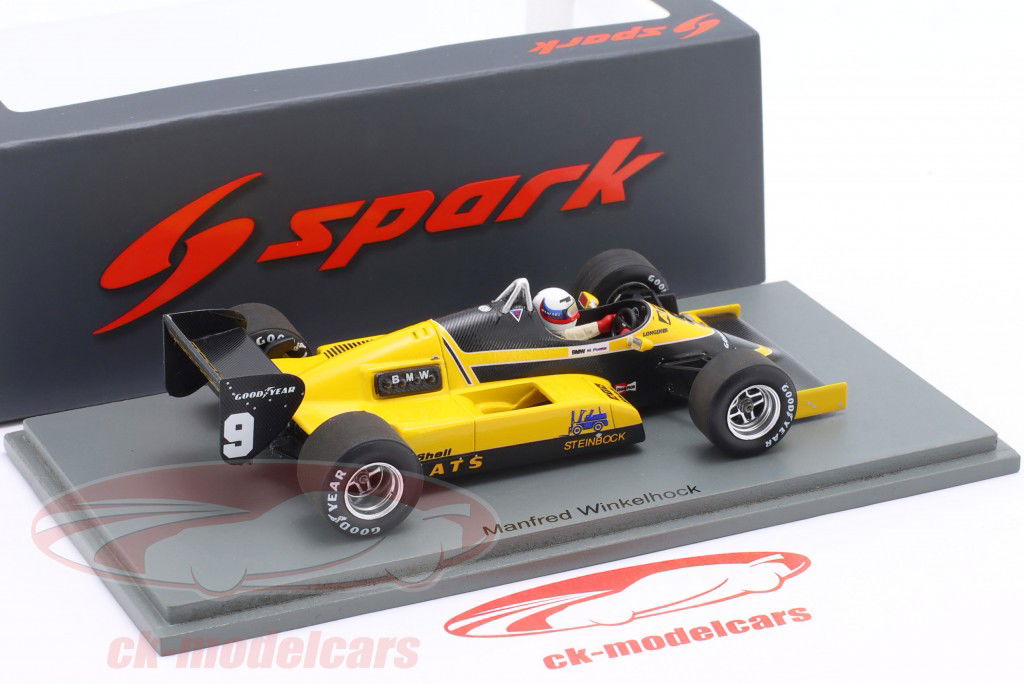 Manfred Winkelhock ATS D6 #9 EUA Oeste GP fórmula 1 1983 1:43 Spark