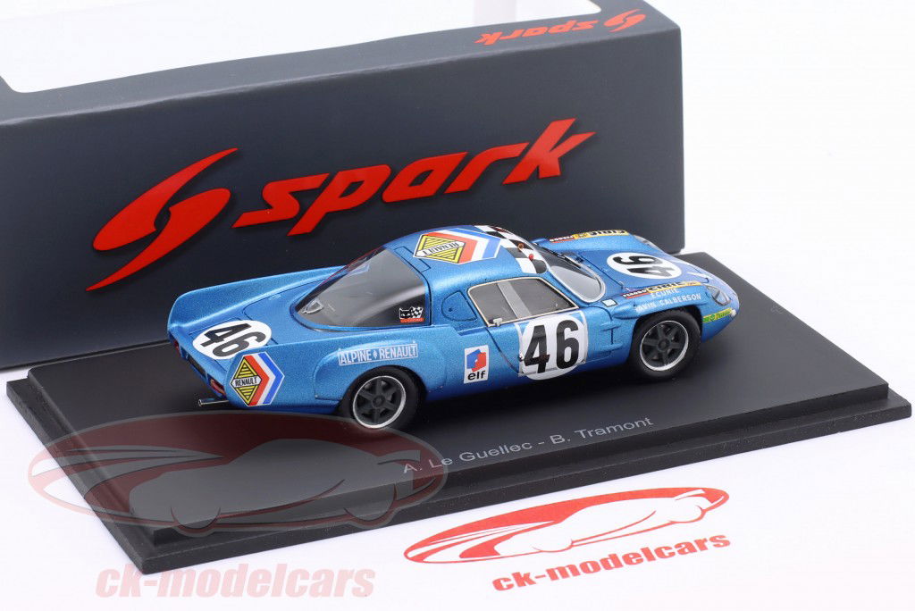 Alpine A210 #46 24h LeMans 1969 LeGuellec, Tramont 1:43 Spark
