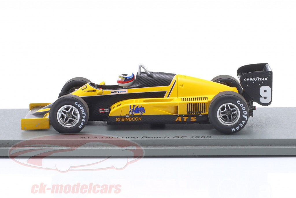 Manfred Winkelhock ATS D6 #9 USA Ouest GP formule 1 1983 1:43 Spark