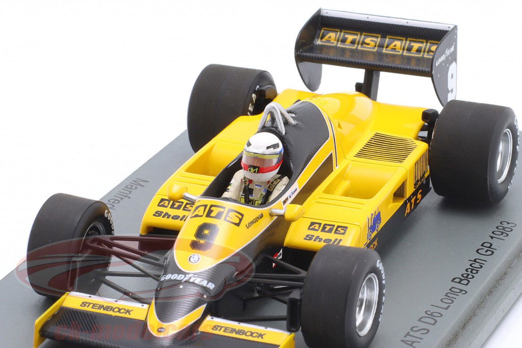 Manfred Winkelhock ATS D6 #9 USA Ouest GP formule 1 1983 1:43 Spark