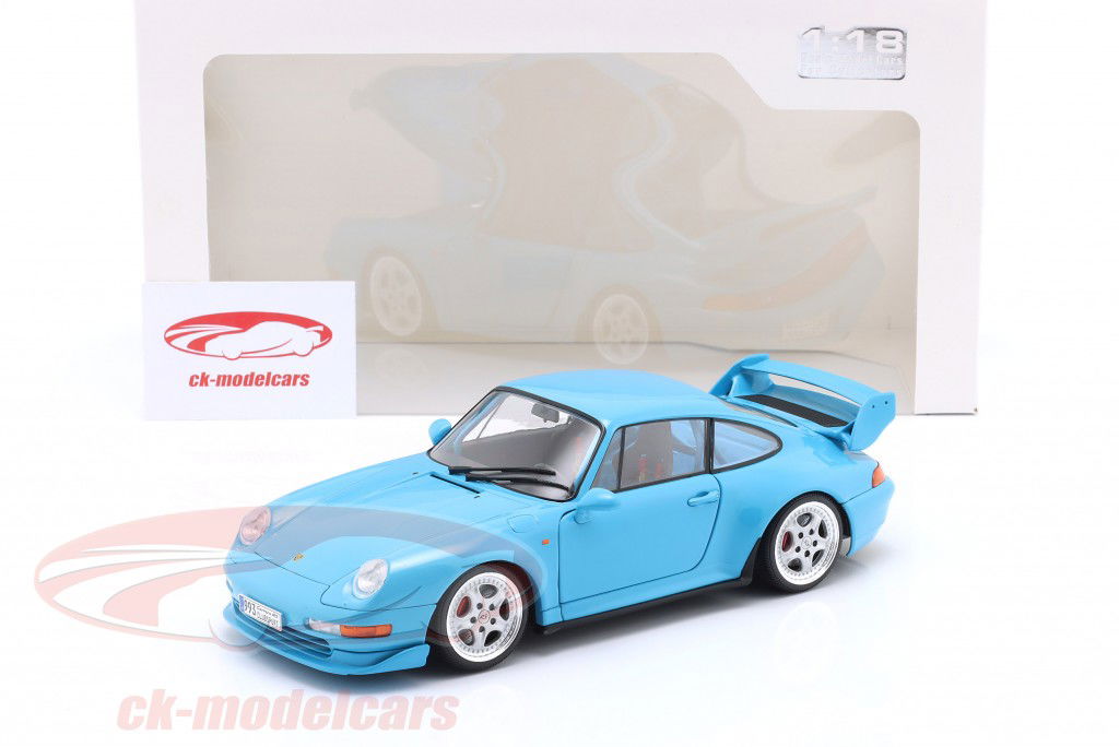 Porsche 911 (993) Clubsport Año de construcción 1997 Riviera azul 1:18 Solido