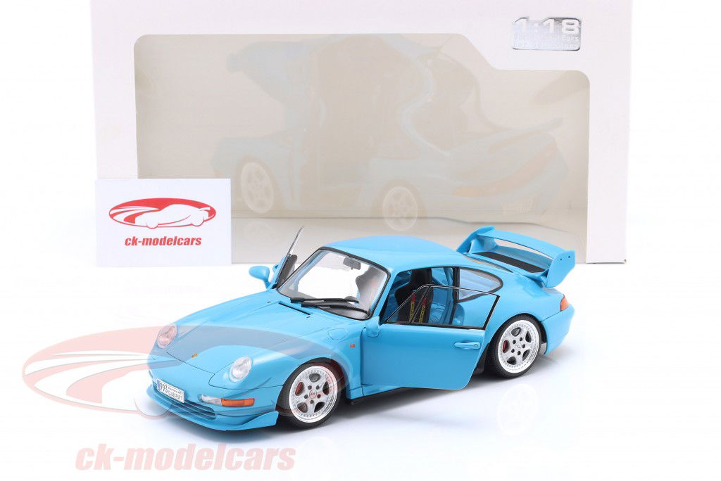 Porsche 911 (993) Clubsport Año de construcción 1997 Riviera azul 1:18 Solido