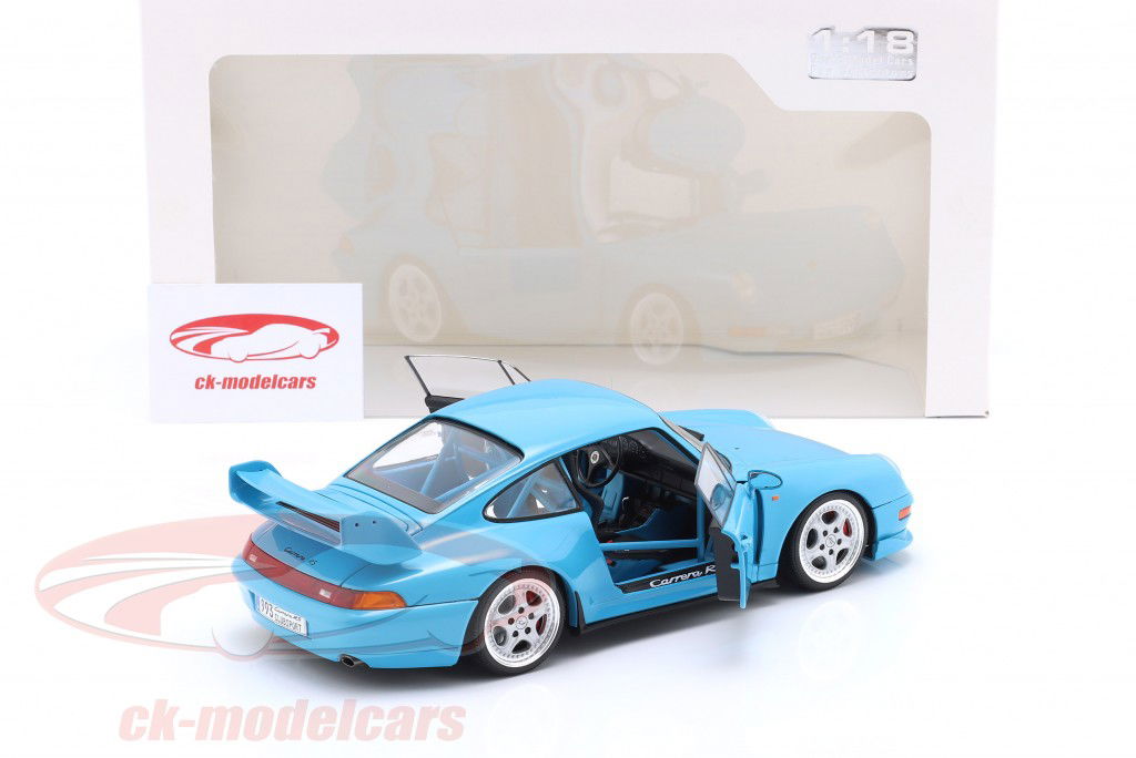 Porsche 911 (993) Clubsport Año de construcción 1997 Riviera azul 1:18 Solido