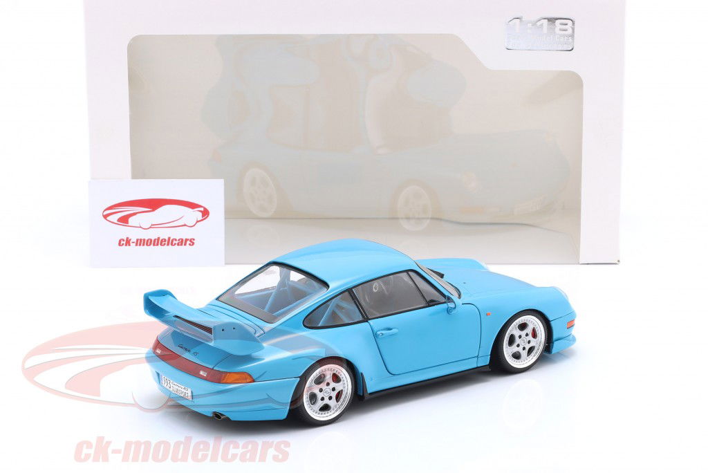 Porsche 911 (993) Clubsport Año de construcción 1997 Riviera azul 1:18 Solido