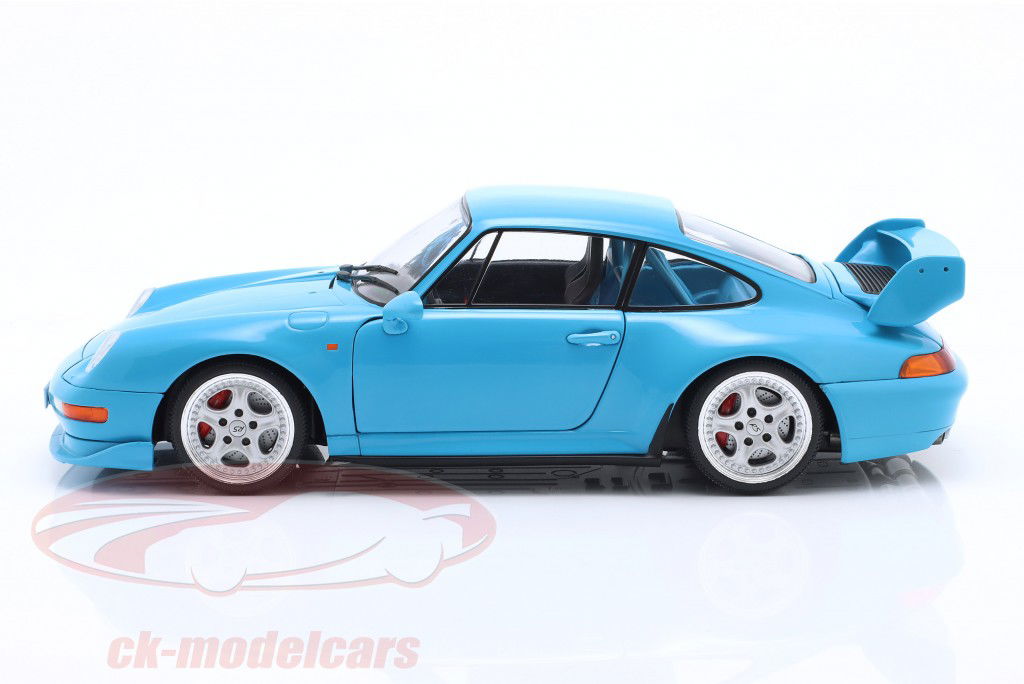 Porsche 911 (993) Clubsport Año de construcción 1997 Riviera azul 1:18 Solido
