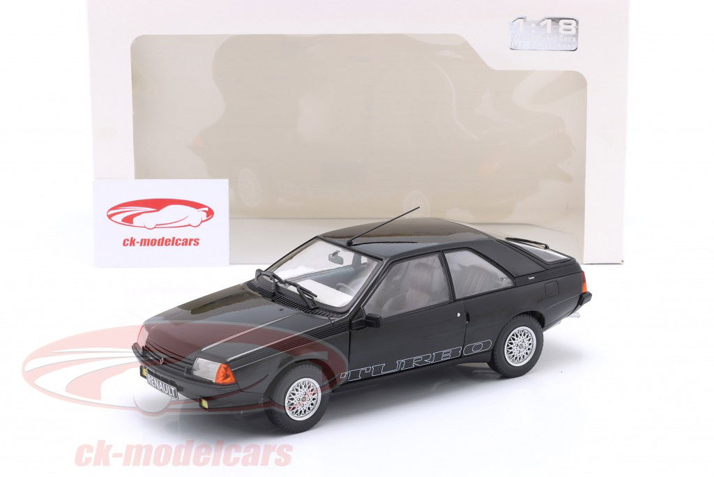 Renault Fuego Turbo Année de construction 1980 noir 1:18 Solido