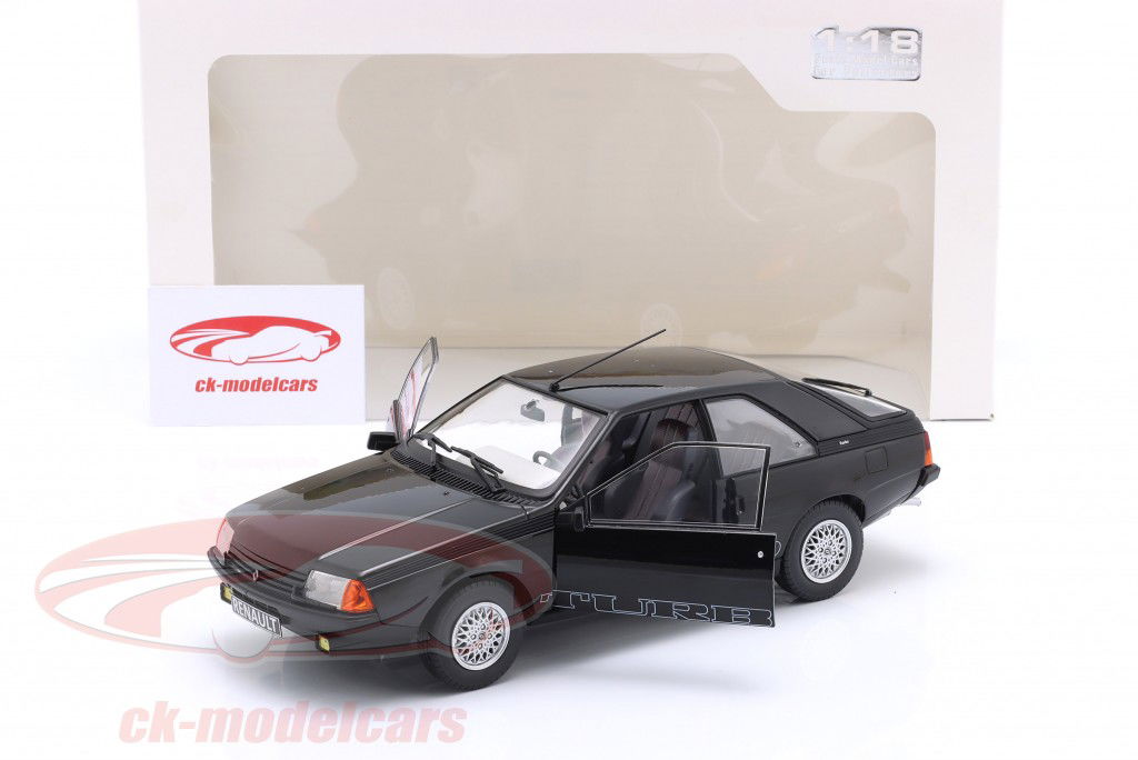 Renault Fuego Turbo Année de construction 1980 noir 1:18 Solido