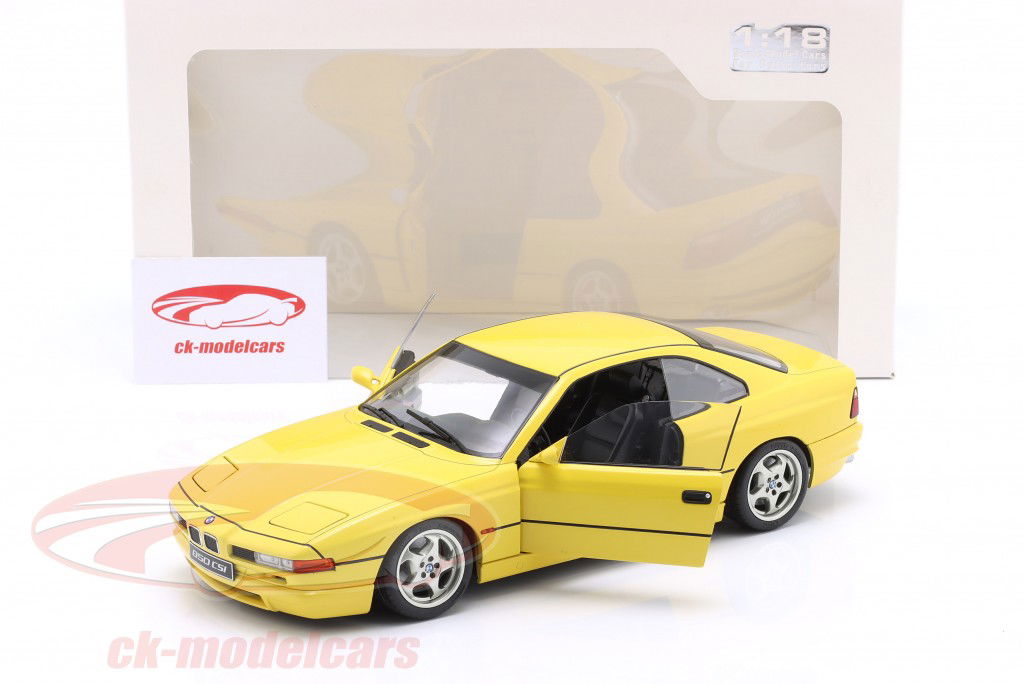 BMW 850 (E31) CSI Année de construction 1990 Dakar jaune 1:18 Solido