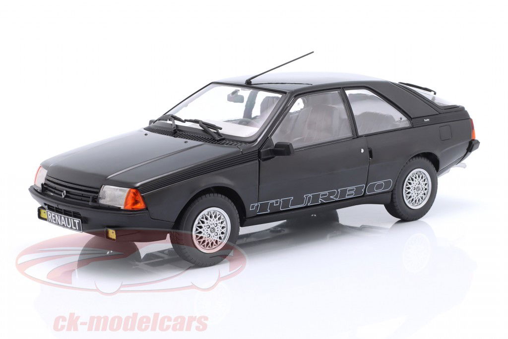Renault Fuego Turbo year 1980 black 1:18 Solido