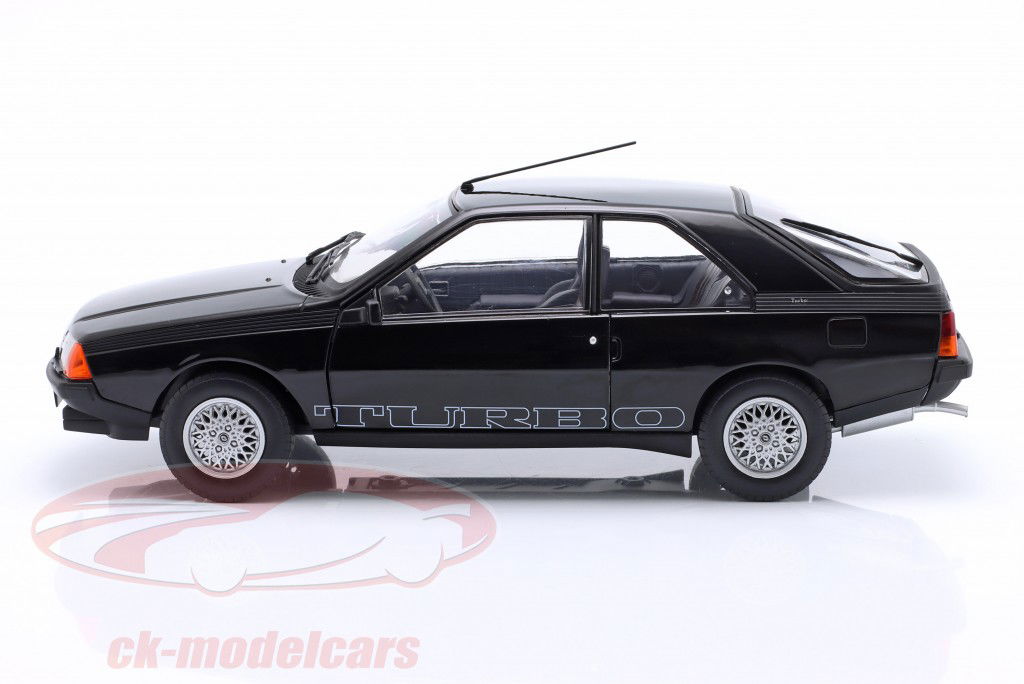 Renault Fuego Turbo Année de construction 1980 noir 1:18 Solido