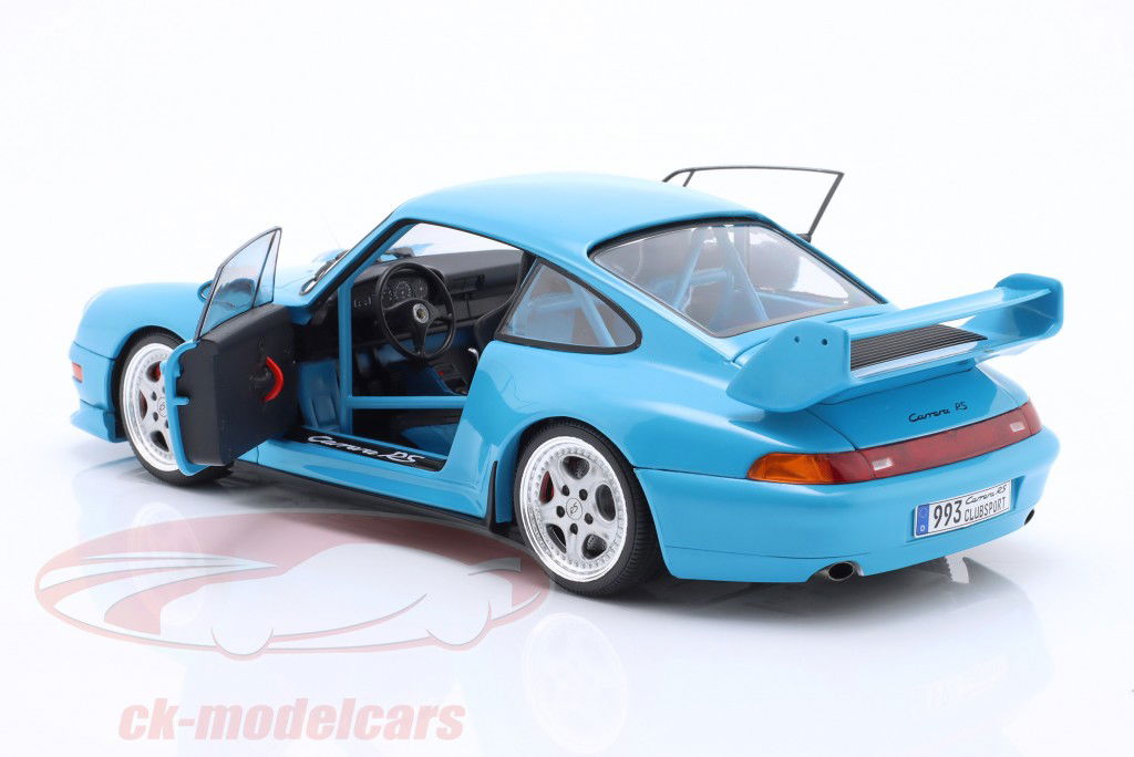 Porsche 911 (993) Clubsport Año de construcción 1997 Riviera azul 1:18 Solido