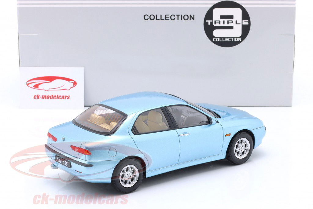 Alfa Romeo 156 Year 1998 light blue metallic 1:18 Triple9