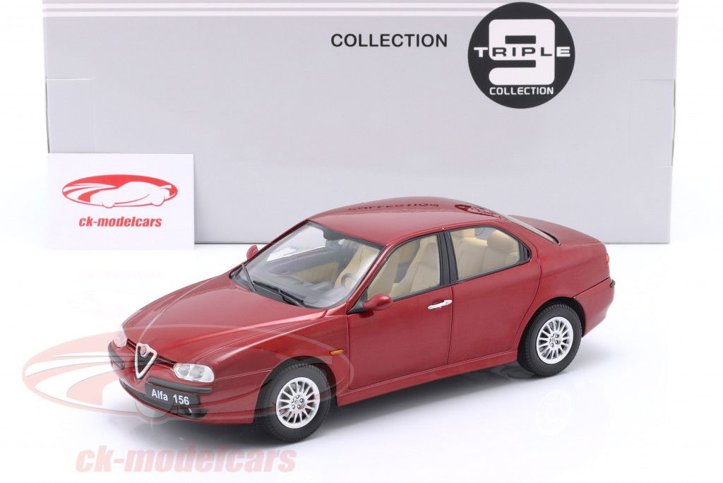 Alfa Romeo 156 Ano de construção 1998 proteo vermelho metálico 1:18 Triple9