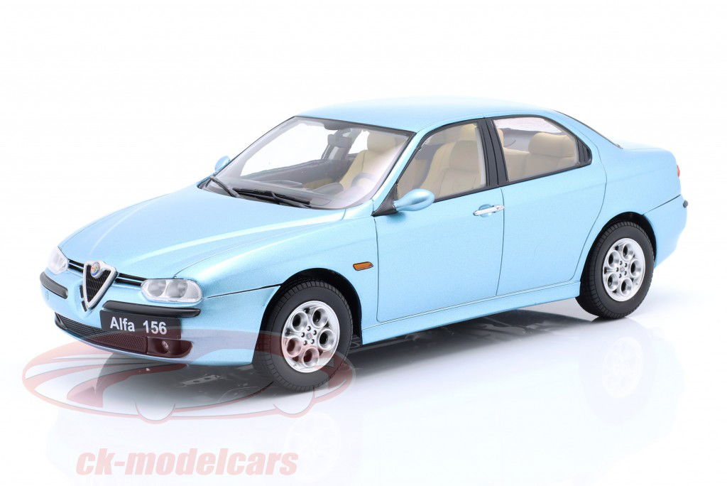 Alfa Romeo 156 Year 1998 light blue metallic 1:18 Triple9