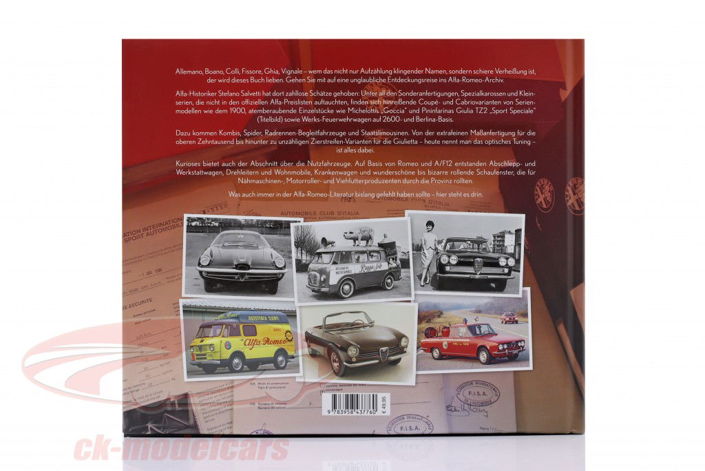 Livro: Alfa Romeo Especial - peças únicas, Projetos especiais & Protótipos / de Stefano Salvetti