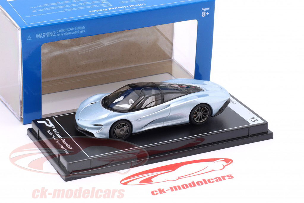 McLaren Speedtail silver 1:64 Kinsmart