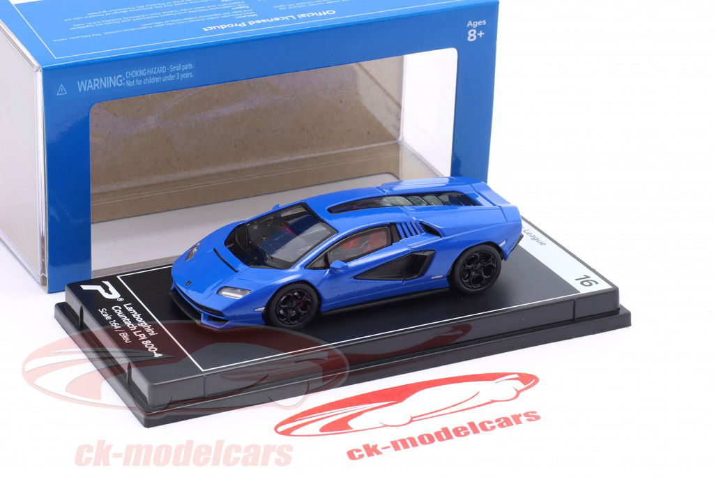Lamborghini Countach LPI 800-4 blå 1:64 Kinsmart