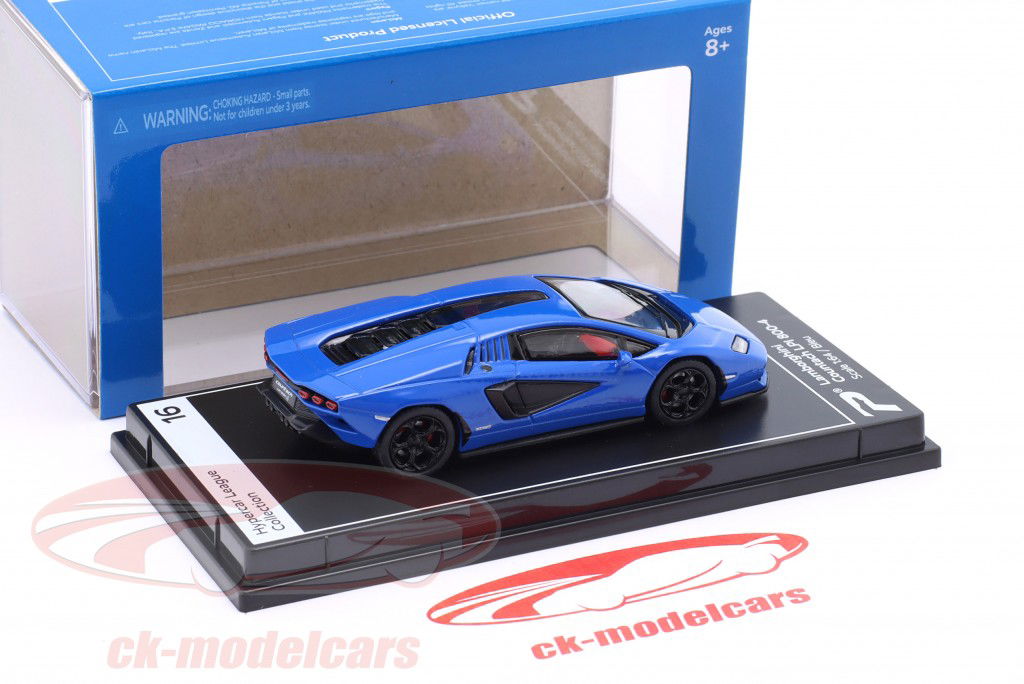 Lamborghini Countach LPI 800-4 blå 1:64 Kinsmart