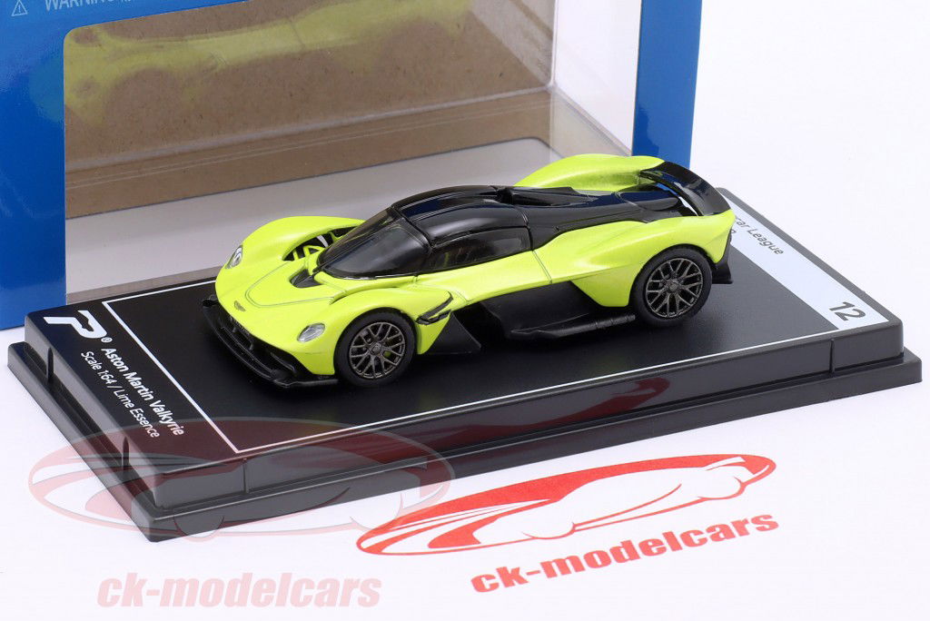 Aston Martin Valkyrie lime verde 1:64 Kinsmart