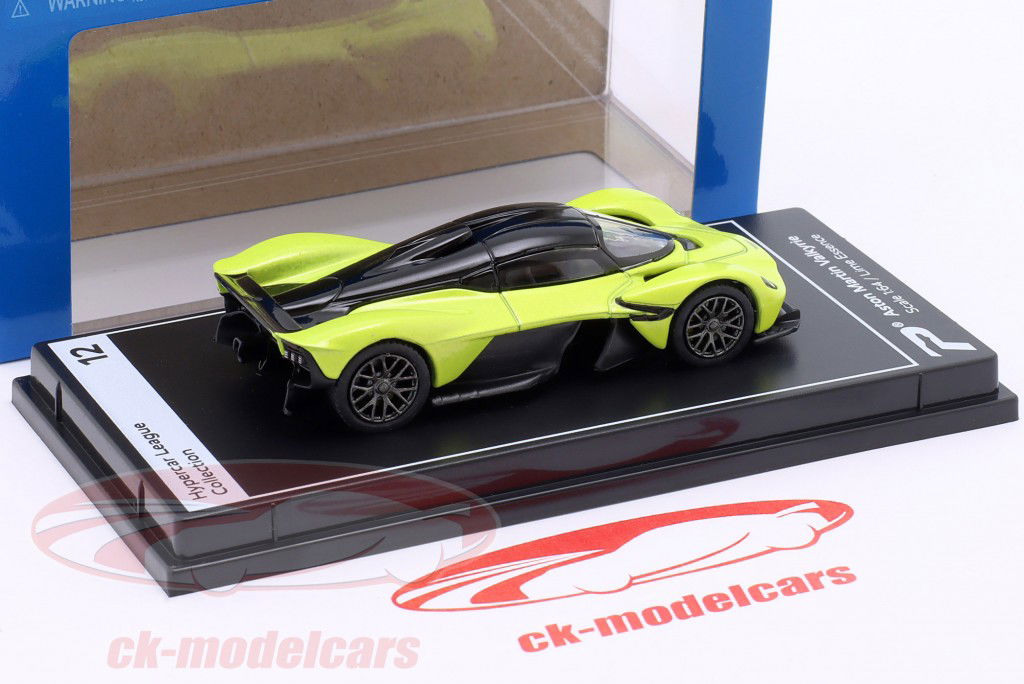 Aston Martin Valkyrie lime grün 1:64 Kinsmart