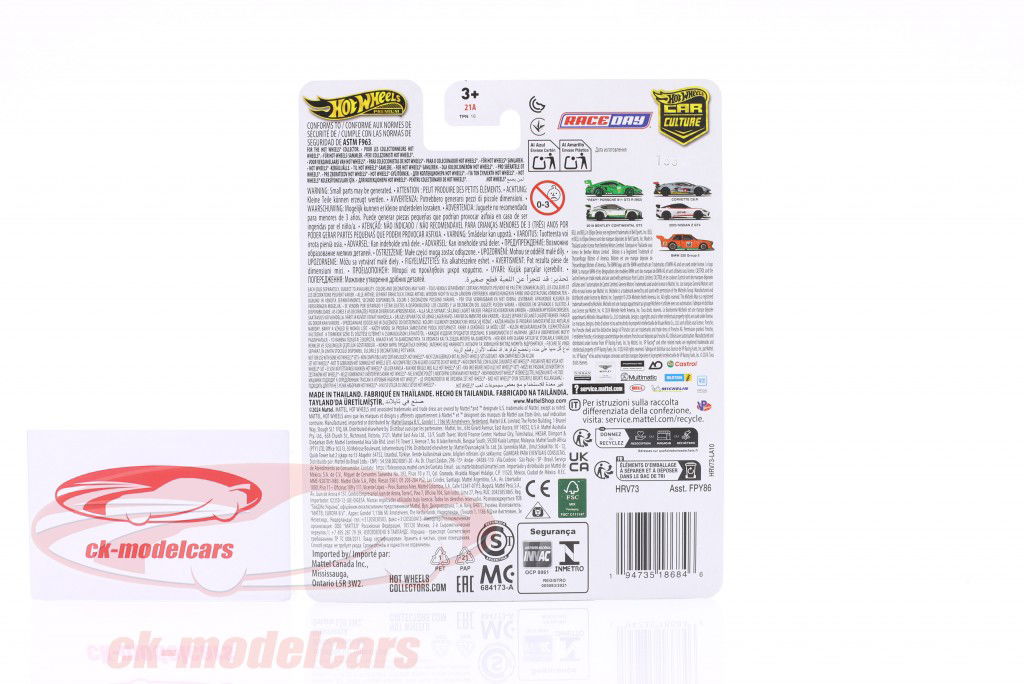 Nissan Z GT4 Anno di costruzione 2023 bianco 1:64 HotWheels