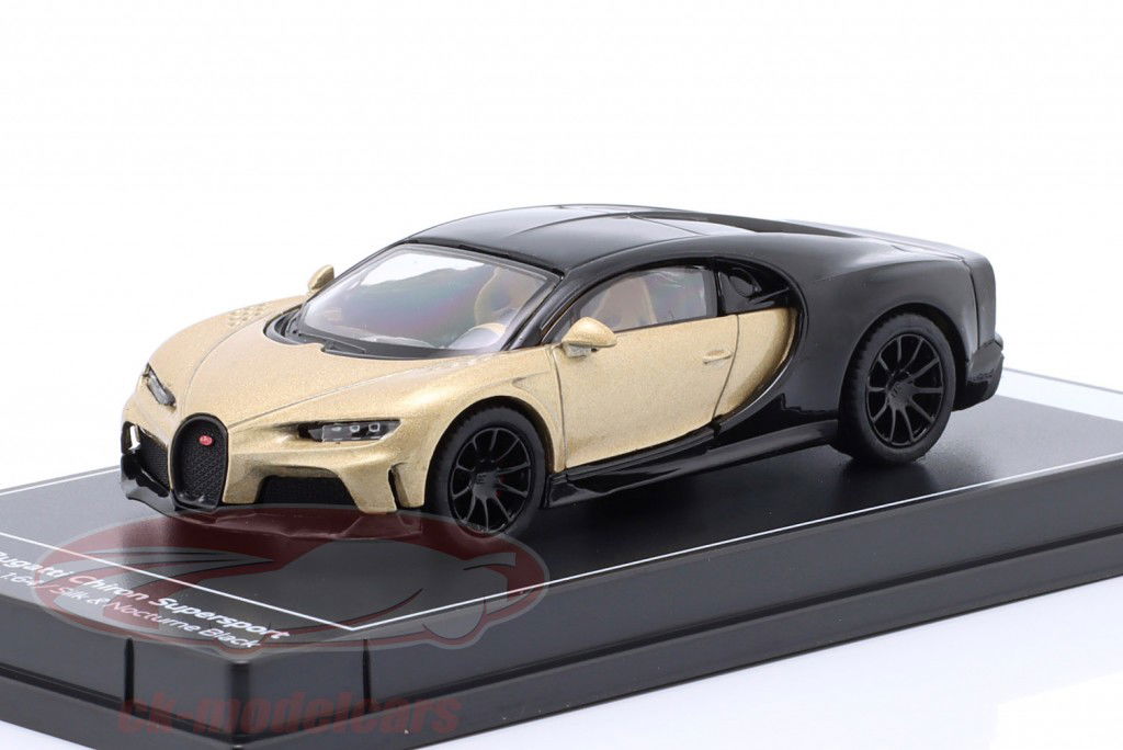 Bugatti Chiron Supersport or, nocturne noir 1:64 Kinsmart