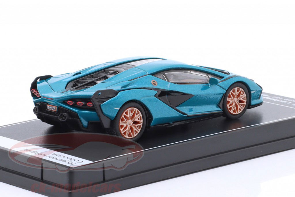 Lamborghini Sian FKP 37 Uranus blauw 1:64 Kinsmart