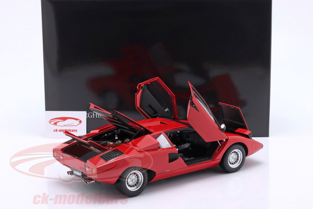 Lamborghini Countach LP400 Byggeår 1974 rød 1:12 Kyosho