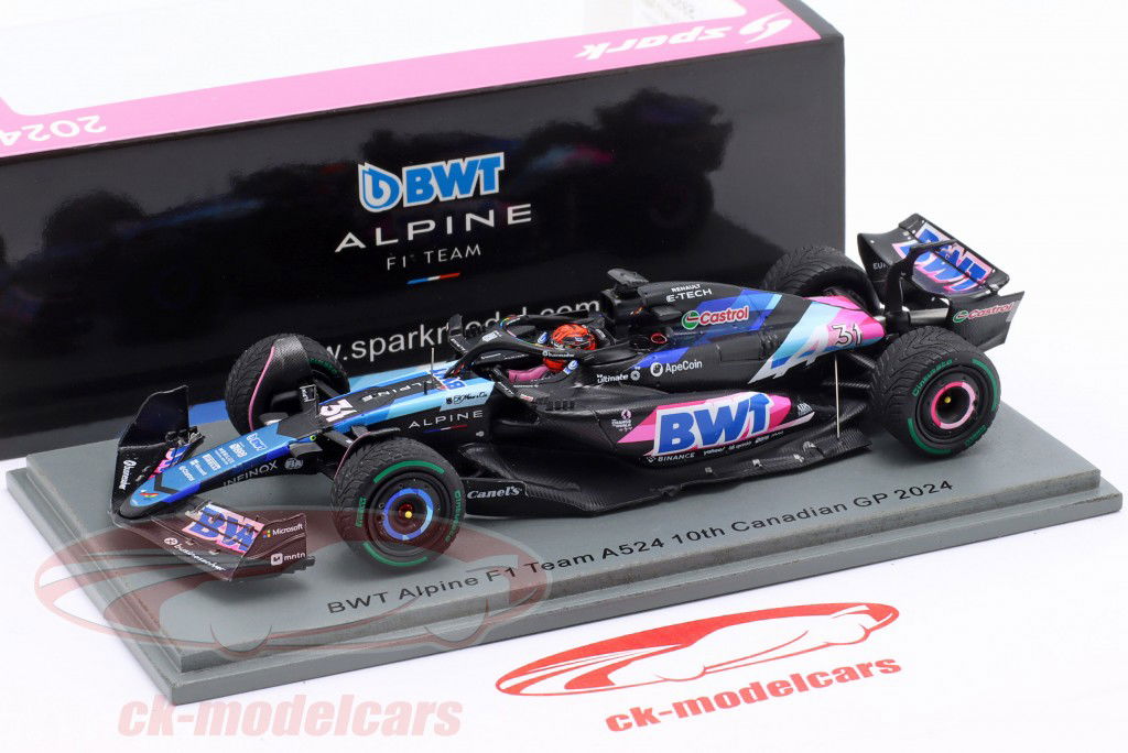 Esteban Ocon Alpine A524 #31 Kanada GP Formel 1 2024 1:43 Spark