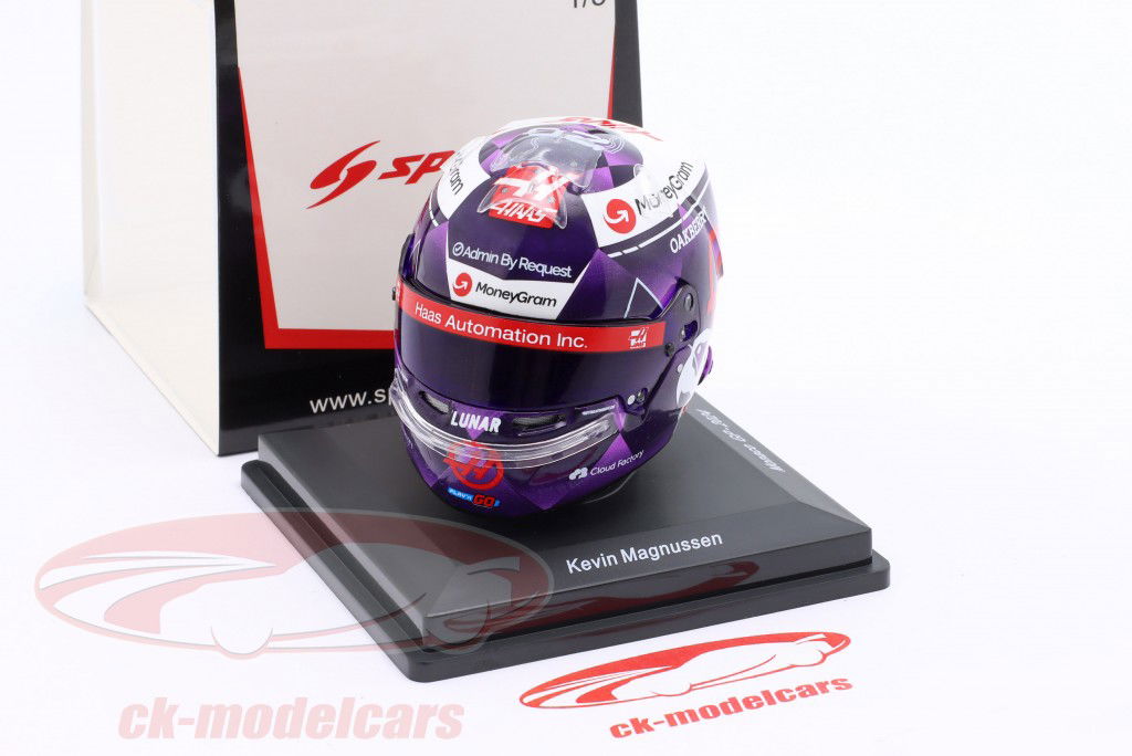 Kevin Magnussen #20 MoneyGram Haas F1 Team モナコ GP 式 1 2024 ヘルメット 1:5 Spark