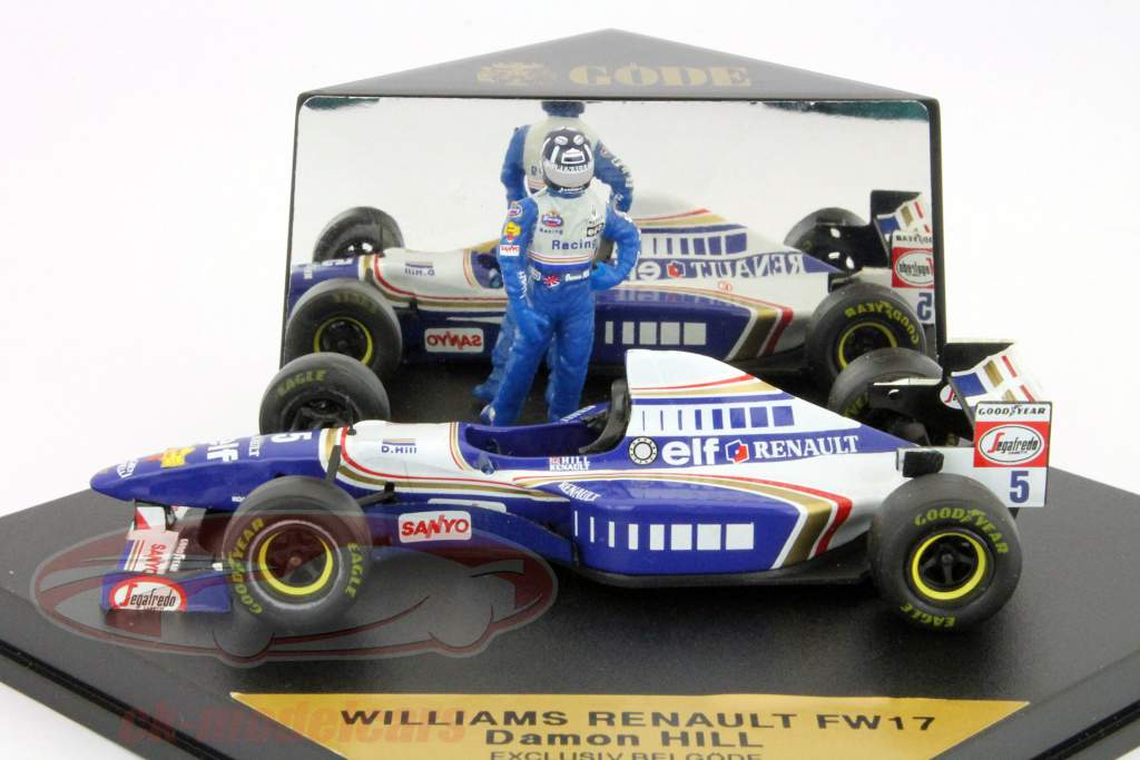 D.ヒルウィリアムズルノーFW17フォーミュラ1 1995 GoedeオニキスEditionの午前1時43分