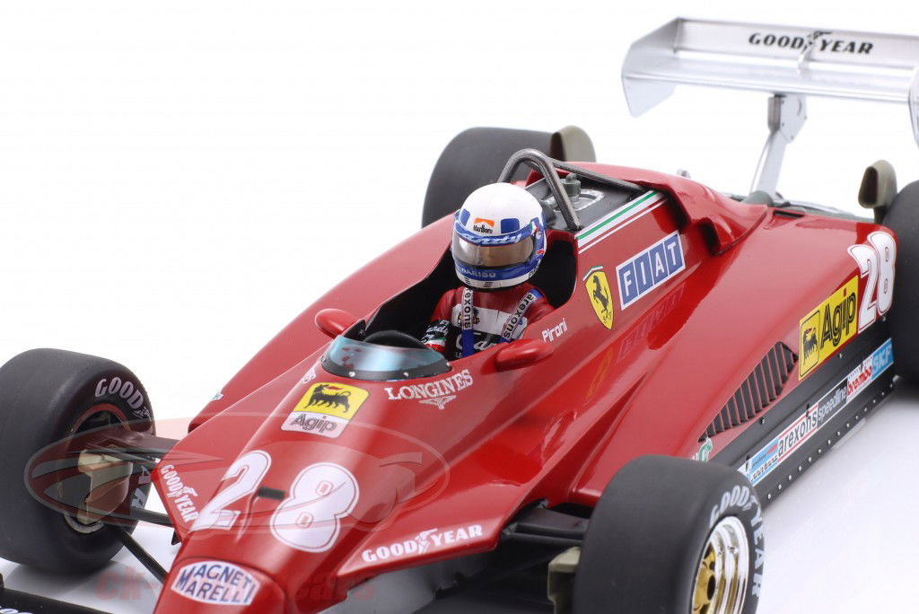 Didier Pironi Ferrari 126C2 #28 第二 摩纳哥 GP 公式 1 1982 1:18 ModelCar Group
