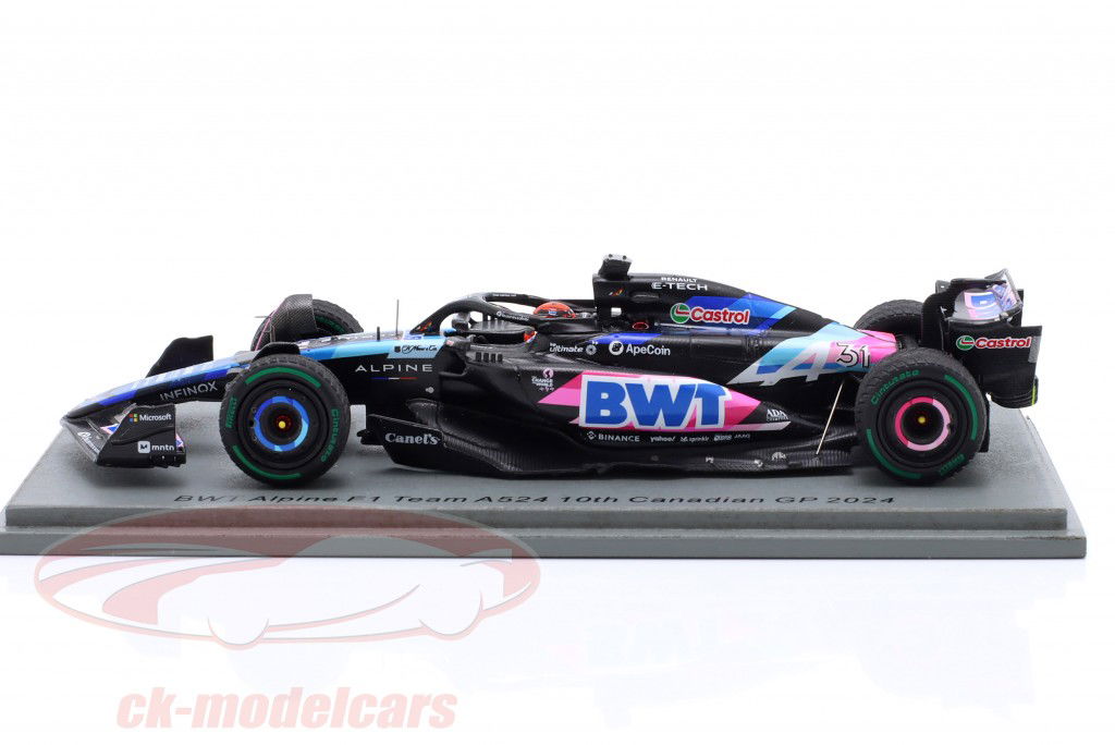 Esteban Ocon Alpine A524 #31 Canadá GP fórmula 1 2024 1:43 Spark