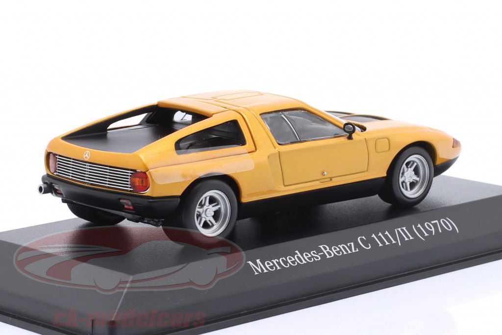 Mercedes-Benz C 111/II Byggeår 1970 orange 1:43 Minichamps