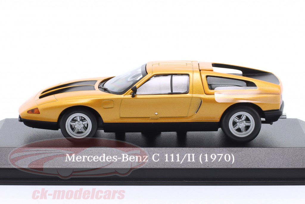 Mercedes-Benz C 111/II Byggeår 1970 orange 1:43 Minichamps