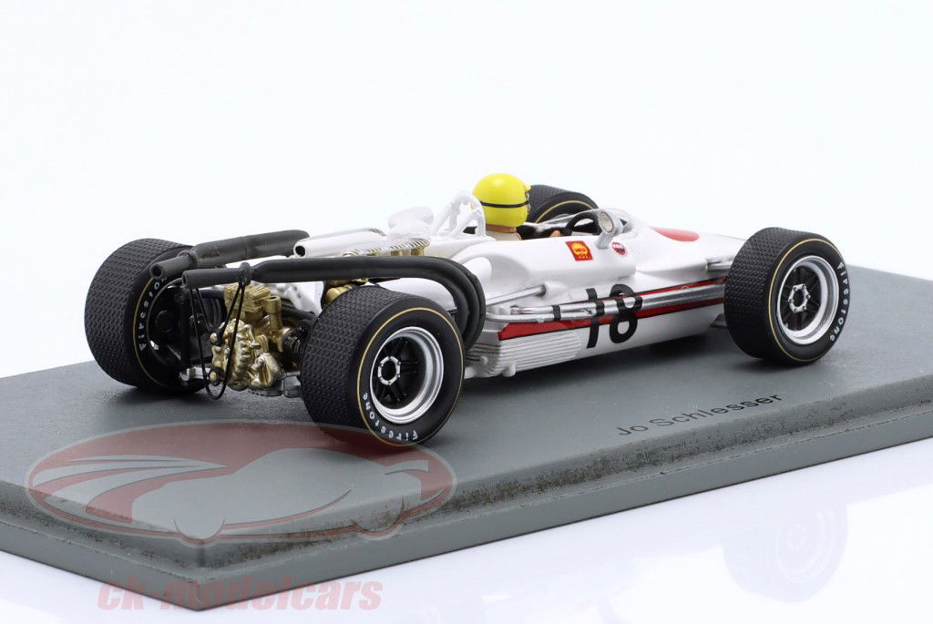 Jo Schlesser Honda RA302 #18 Frankrig GP formel 1 1968 1:43 Spark