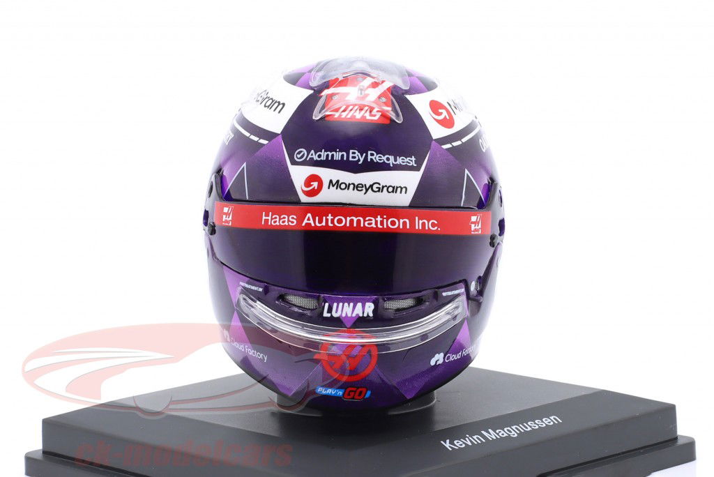 Kevin Magnussen #20 MoneyGram Haas F1 Team モナコ GP 式 1 2024 ヘルメット 1:5 Spark