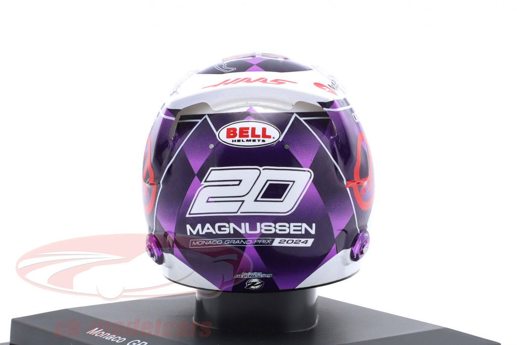 Kevin Magnussen #20 MoneyGram Haas F1 Team モナコ GP 式 1 2024 ヘルメット 1:5 Spark