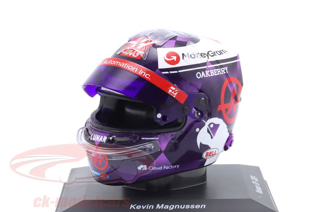 Kevin Magnussen #20 MoneyGram Haas F1 Team モナコ GP 式 1 2024 ヘルメット 1:5 Spark