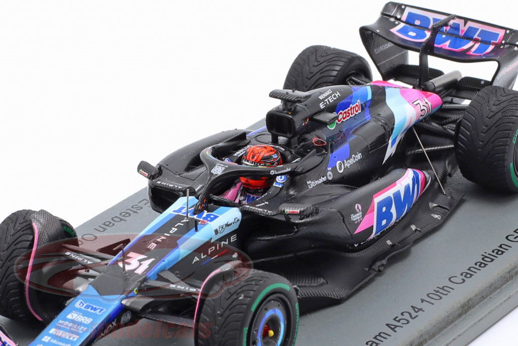 Esteban Ocon Alpine A524 #31 Canadá GP fórmula 1 2024 1:43 Spark