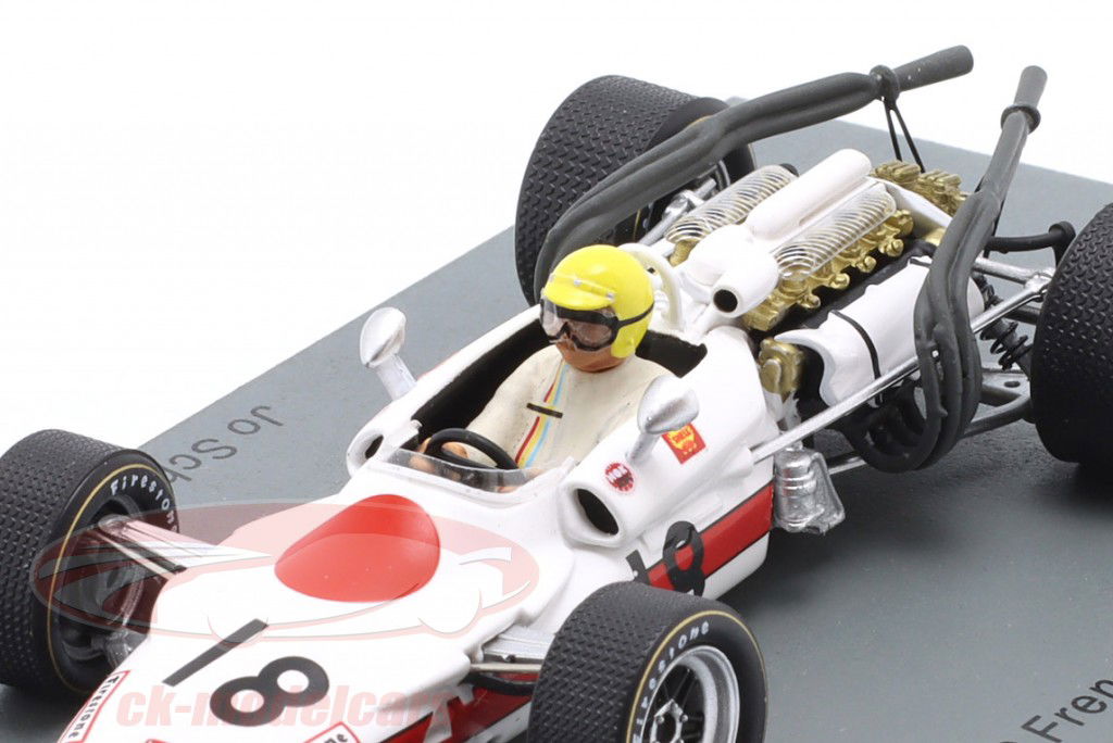 Jo Schlesser Honda RA302 #18 Francia GP fórmula 1 1968 1:43 Spark