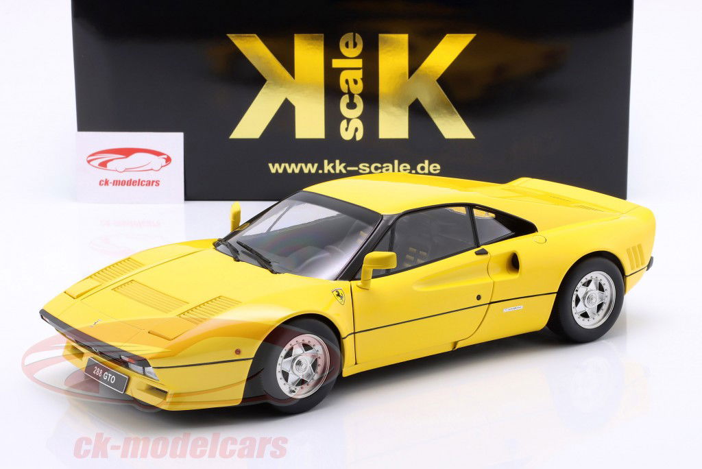 Ferrari 288 GTO 建造年份 1984 黄色的 1:12 KK-Scale