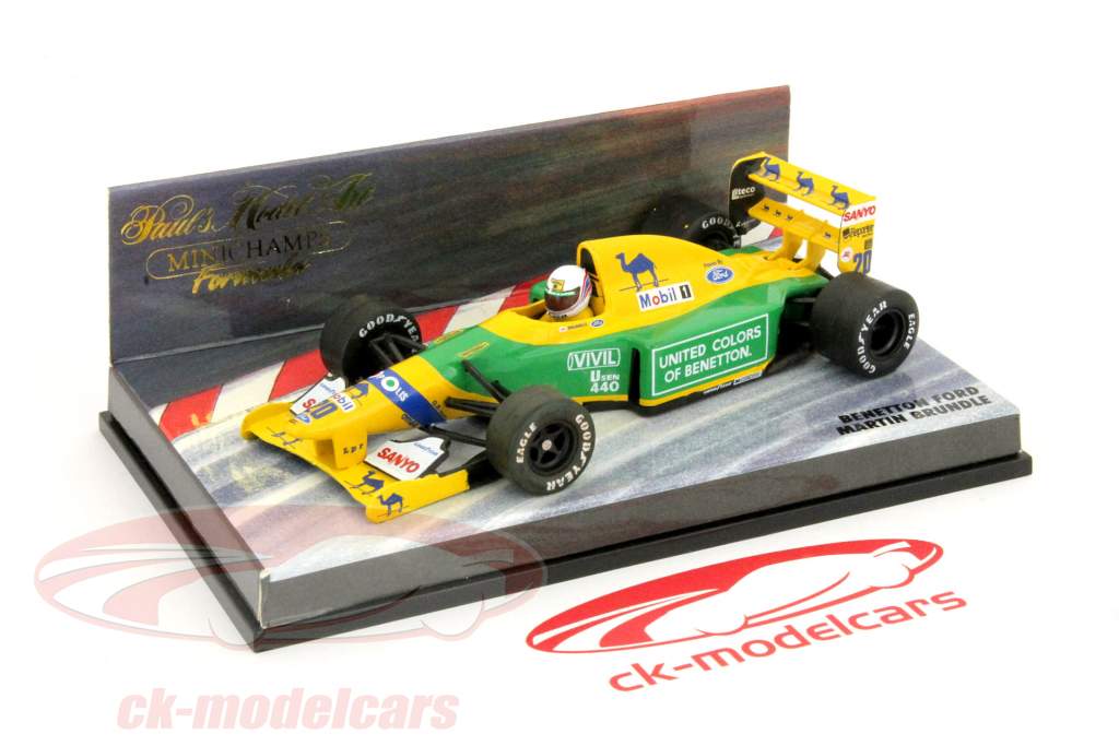 Martin Brundle Benetton Ford B191B Formula 1 1992 Edizione Gode 1:43 Minichamps