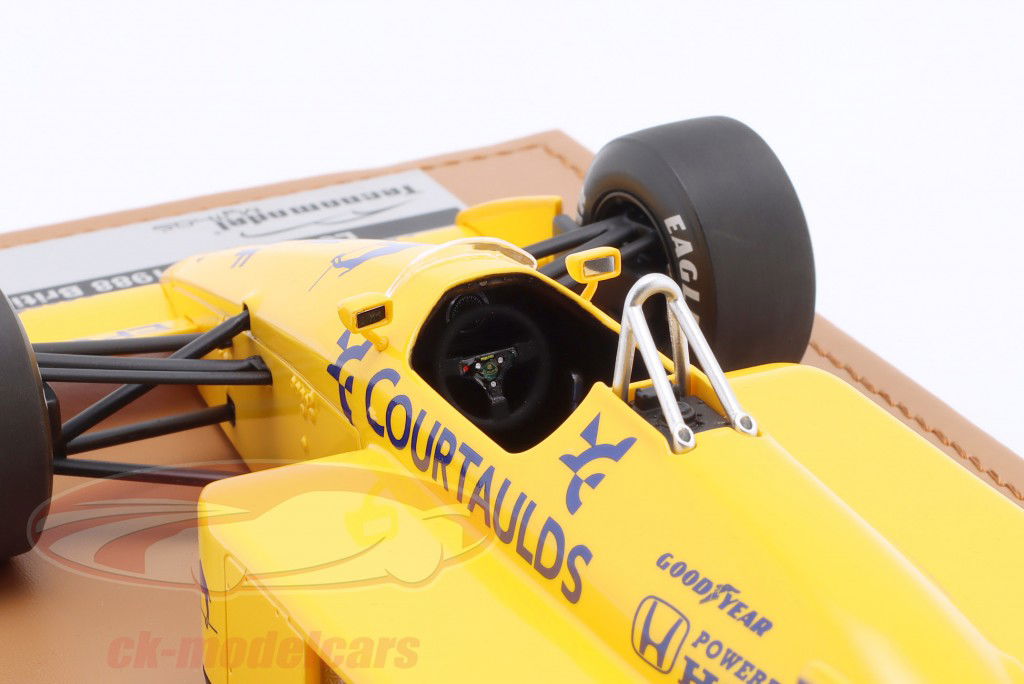 Nelson Piquet Lotus 100T #1 5º británico GP fórmula 1 1988 1:18 Tecnomodel