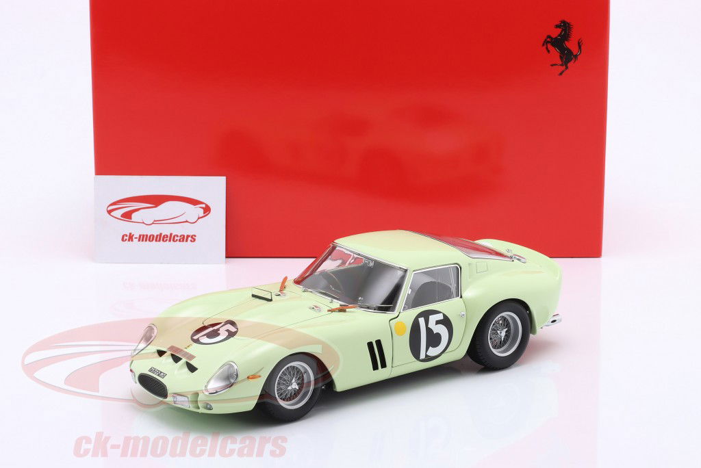 Ferrari 250 GTO #15 vinder Tourist Trophy Goodwood 1962 Ireland 1:18 Kyosho